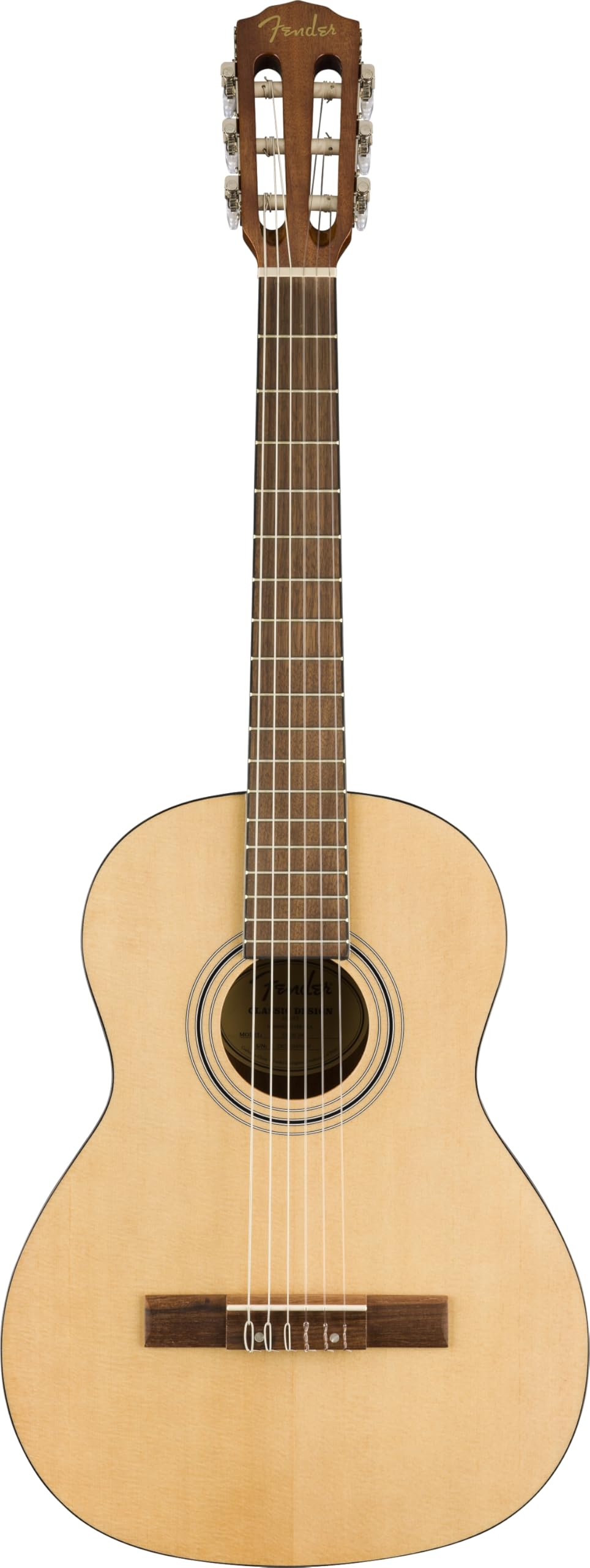 Fender CN-30 Nylon String 3/4-Size Acoustic Guitar, with 2-Year Warranty, Walnut Fingerboard, Natural