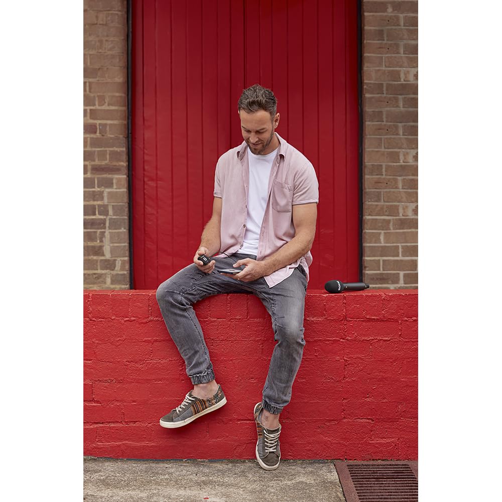 RDE Interview PRO Wireless Handheld Condenser Microphone with a Broadcast-Grade Capsule and 32-bit Float On-Board Recording for