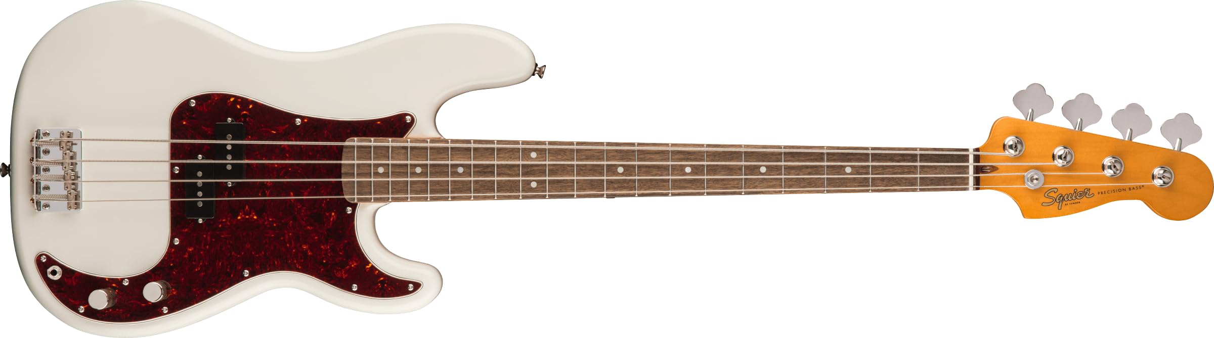 Fender Squier Classic Vibe 60S Precision Bass, Olympic White, Laurel Fingerboard