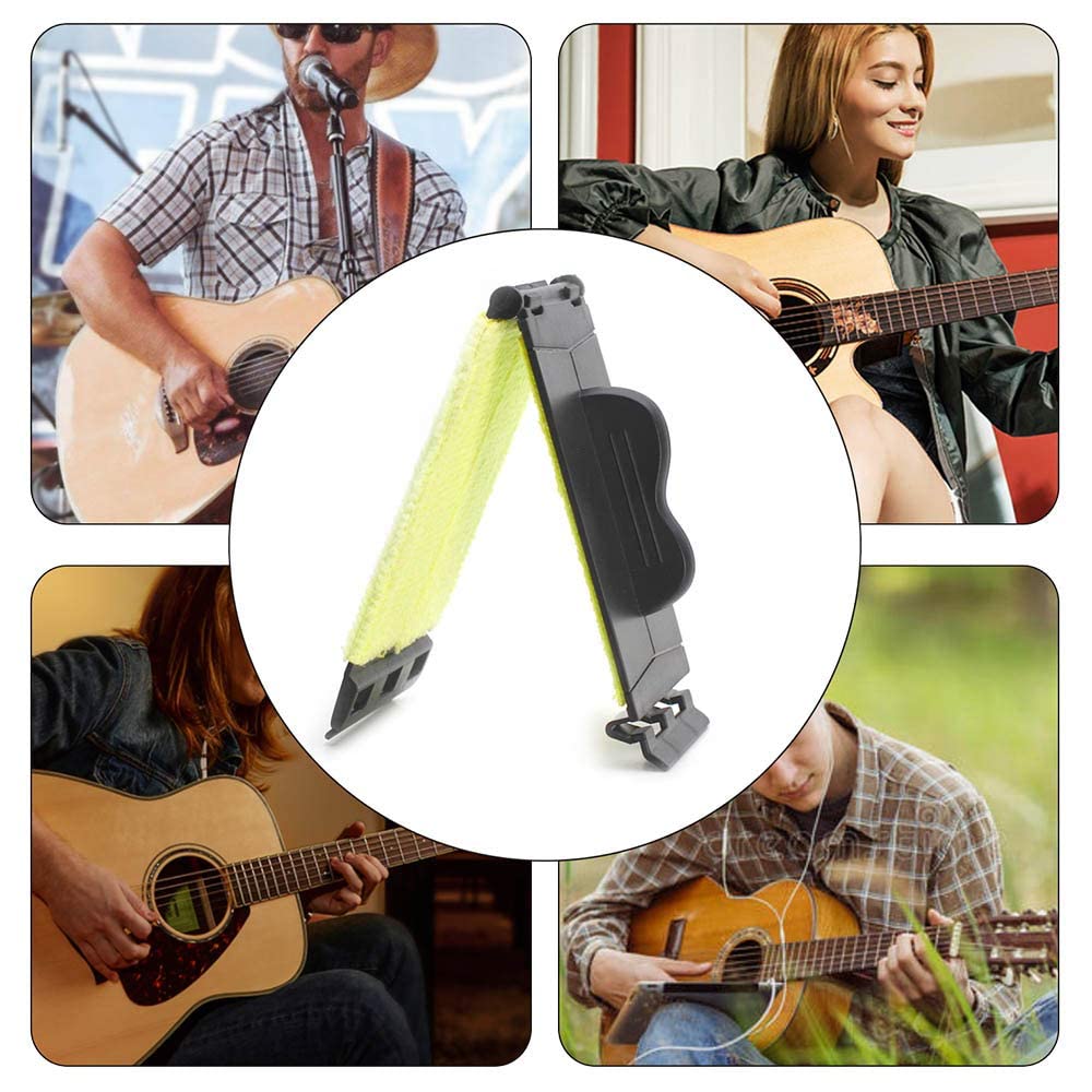 harpfeas 2 PCS Guitar String Cleaner, Used for Cleaning String and Fretboard, Guitar Fretboard Cleaning Maintenance Care Kit for