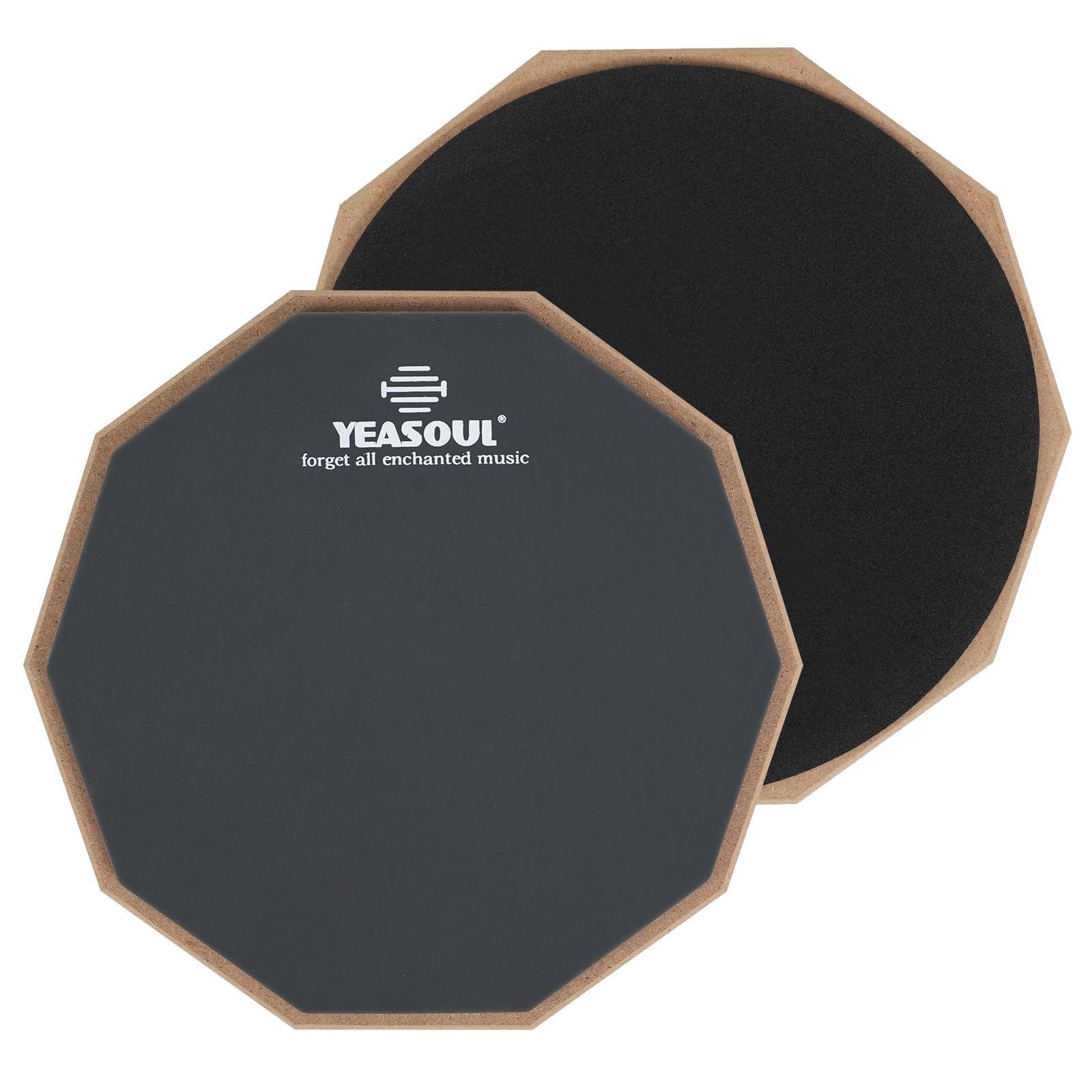 8 inch drum pad,double sided drum pads,snare drum pad for drum practice beginner (Gray, 8  )