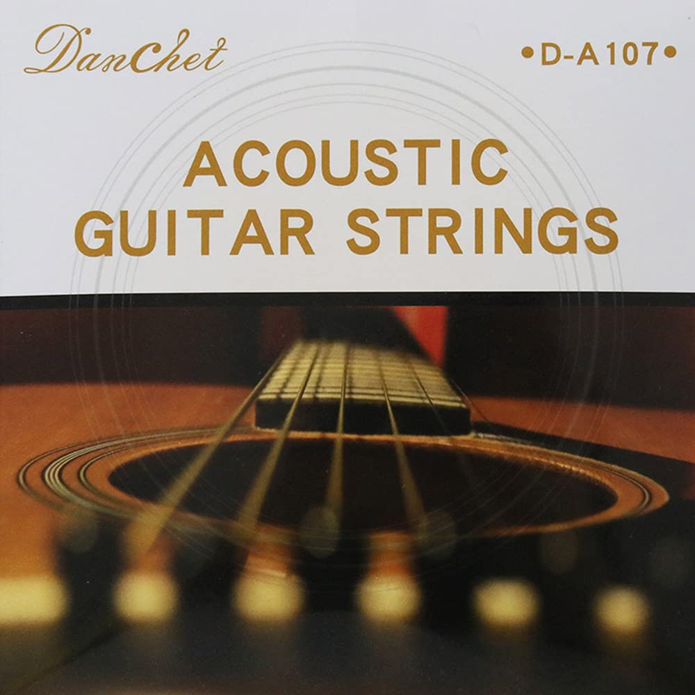 Danchet A107 Acoustic Guitar Strings,Phosphor Bronze,Medium Hard(1 Set)