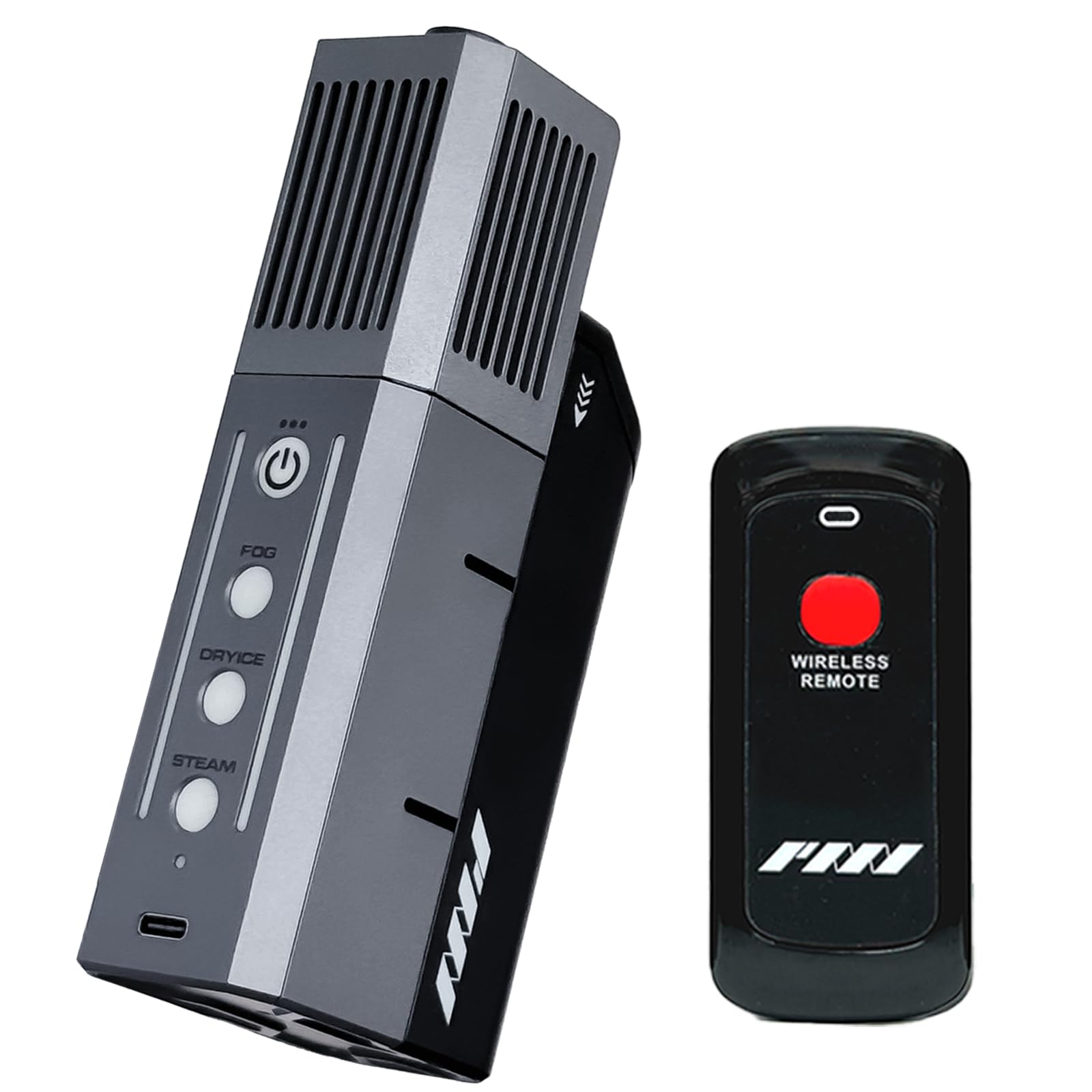 PMI SmokeNINJA Portable Fog Machine, Handheld Wireless Smoke Machine with Remote Control for Photography, Outdoor Events, Partie