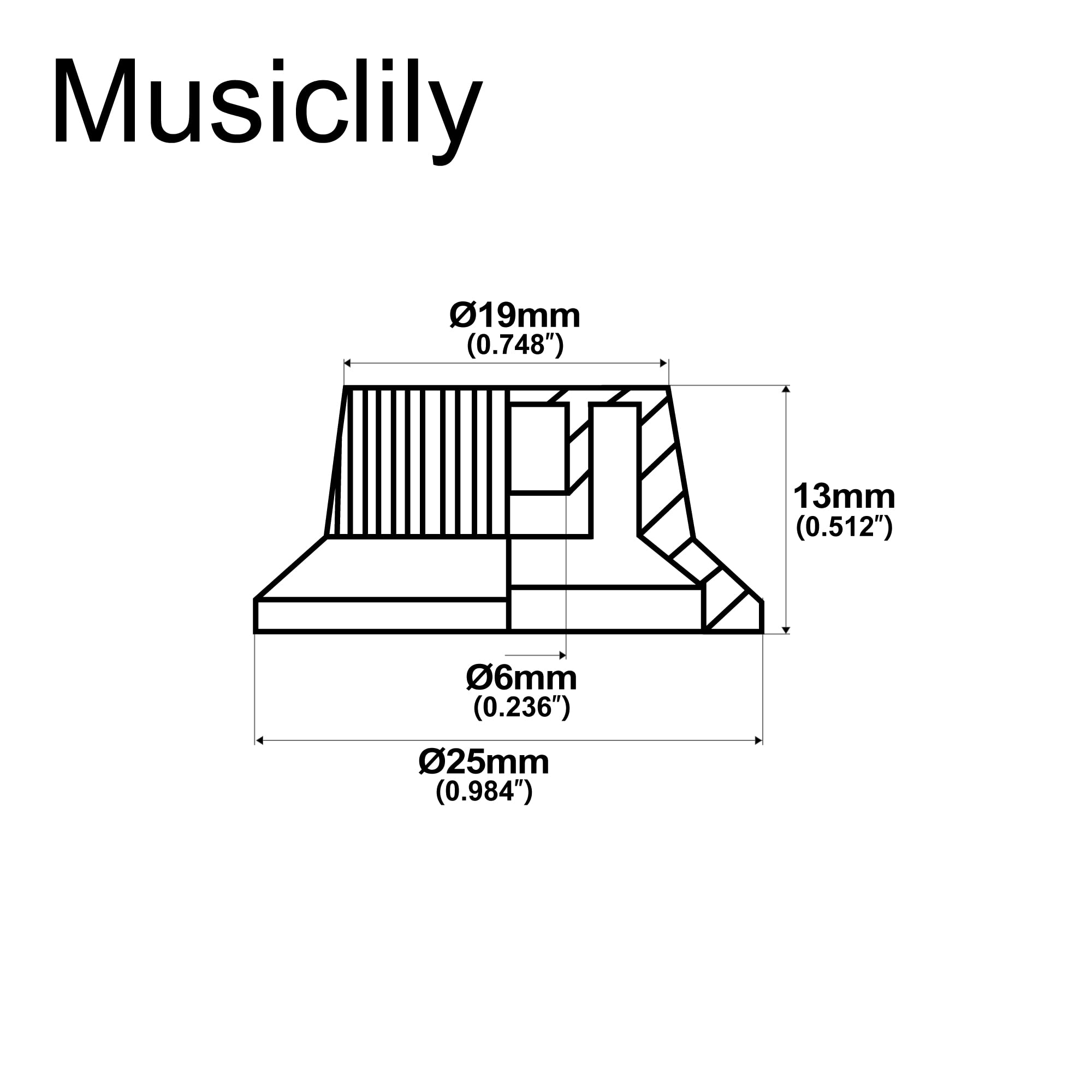 Musiclily Ultra Universal Fitting Size Strat Knobs 2 Tone 1 Volume Set for Fender Stratocaster ST Style Electric Guitar, Aged Wh