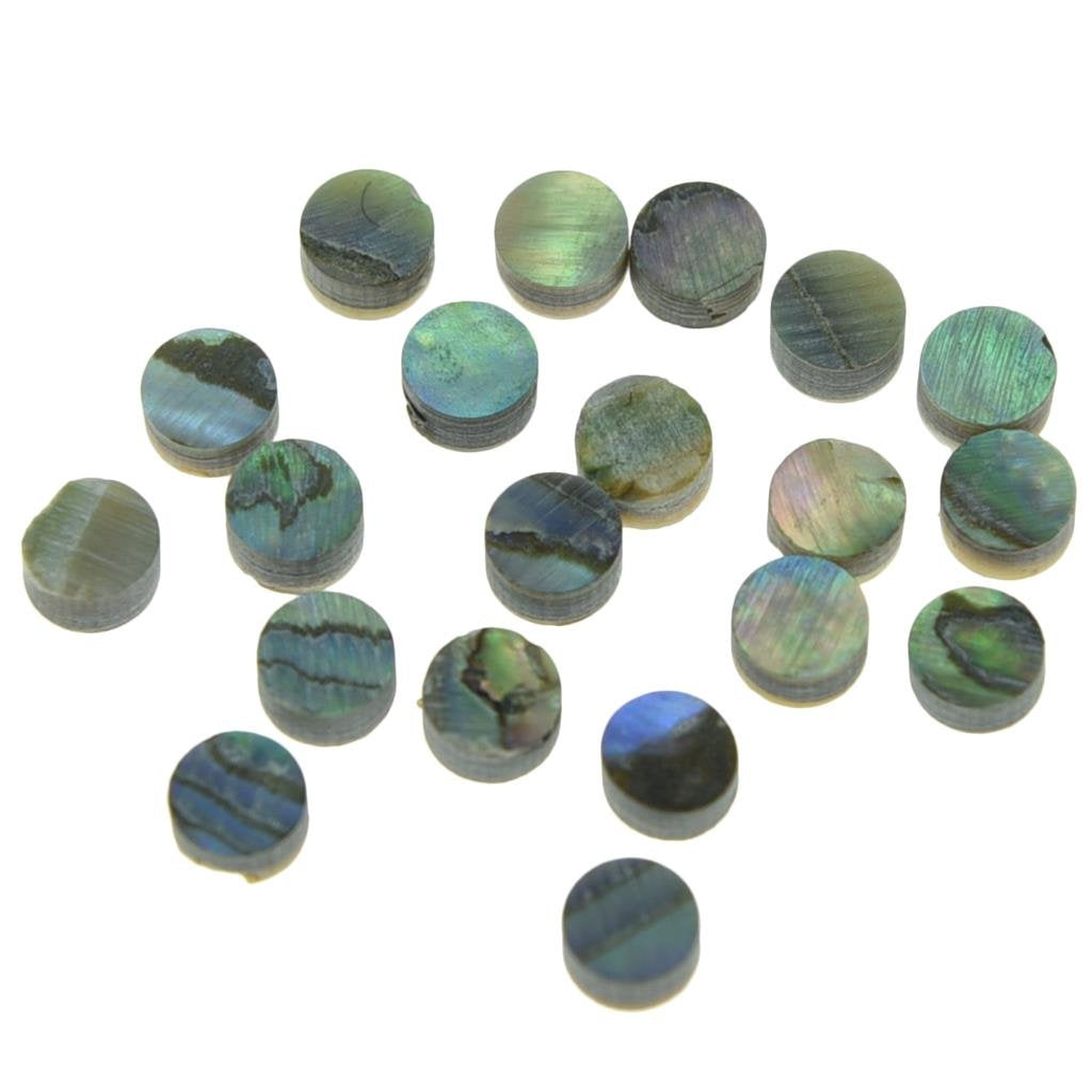 Kaish 20Pcs 4X2Mm Natural Paua Abalone Shell Guitar Inlay Fingerboard Dots