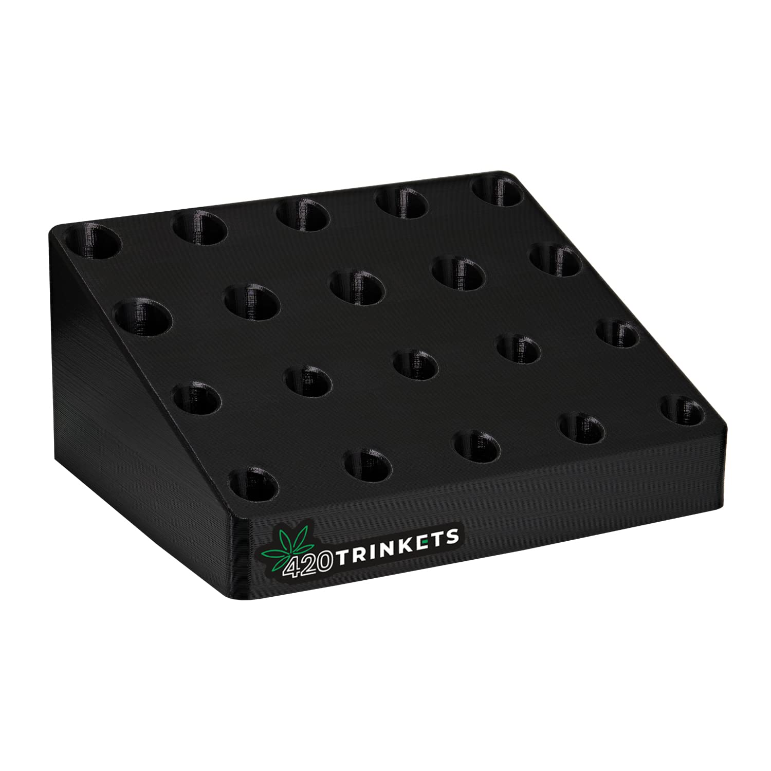 Slide Stand - Store 20 Bowls - 14Mm 18Mm 10Mm (Black, 18Mm)