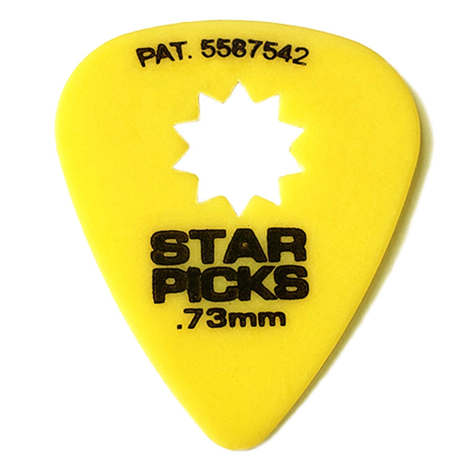 Everly Star Guitar Picks | 72 Pack | .73Mm | Yellow
