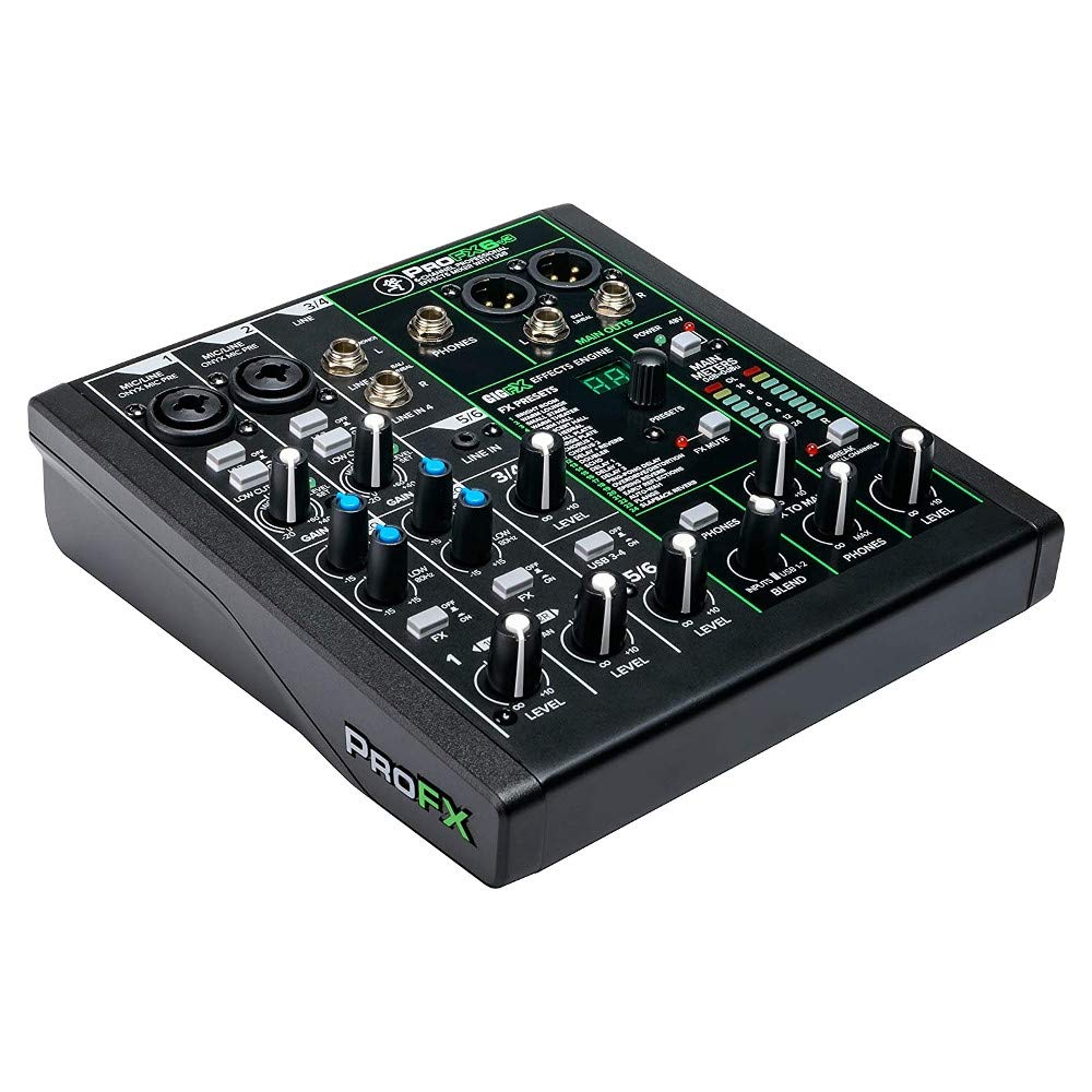 Mackie ProFX6v3 Mixer Number of Channels:6