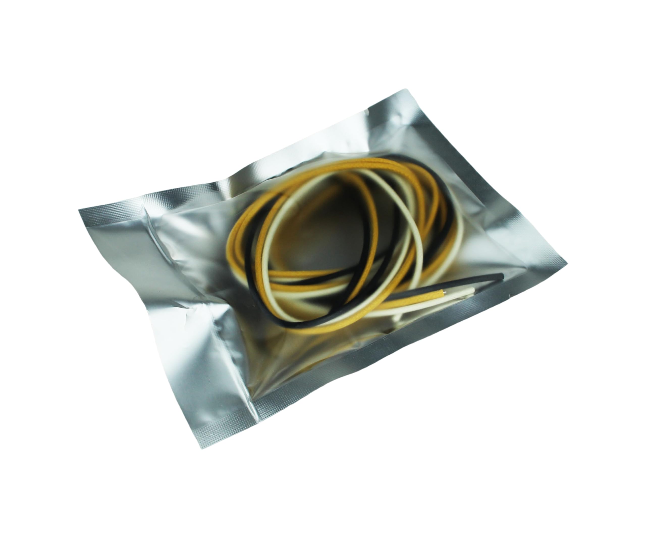 Guyker Cloth-Covered Braided Guitar Wire - 15 Feet (5-white/5-black/5-yellow) Electrics Vintage-Style Pushback Guitar Wire