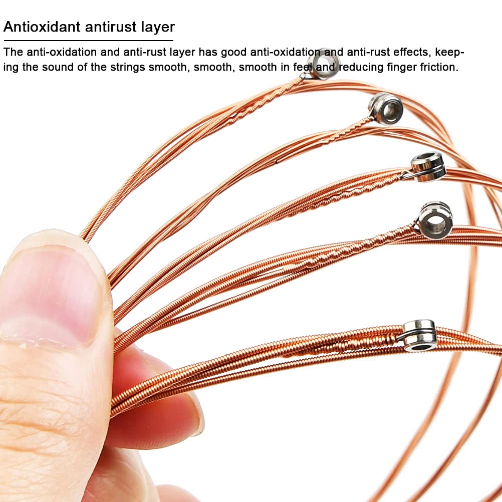 TIMESETL Guitar Accessories Kit Guitar Tool Changing Kit Include Acoustic Guitar Strings, Tuner, Capo, String Winder, Picks, Pic