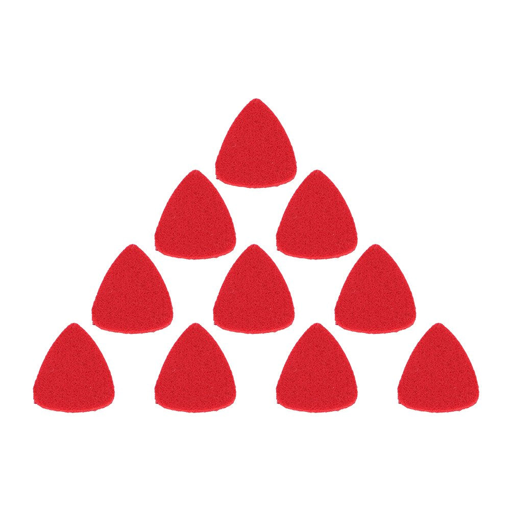 10Pcs Felt Picks, Wool Felt Picks Plectrums for Guitar Ukulele, Red