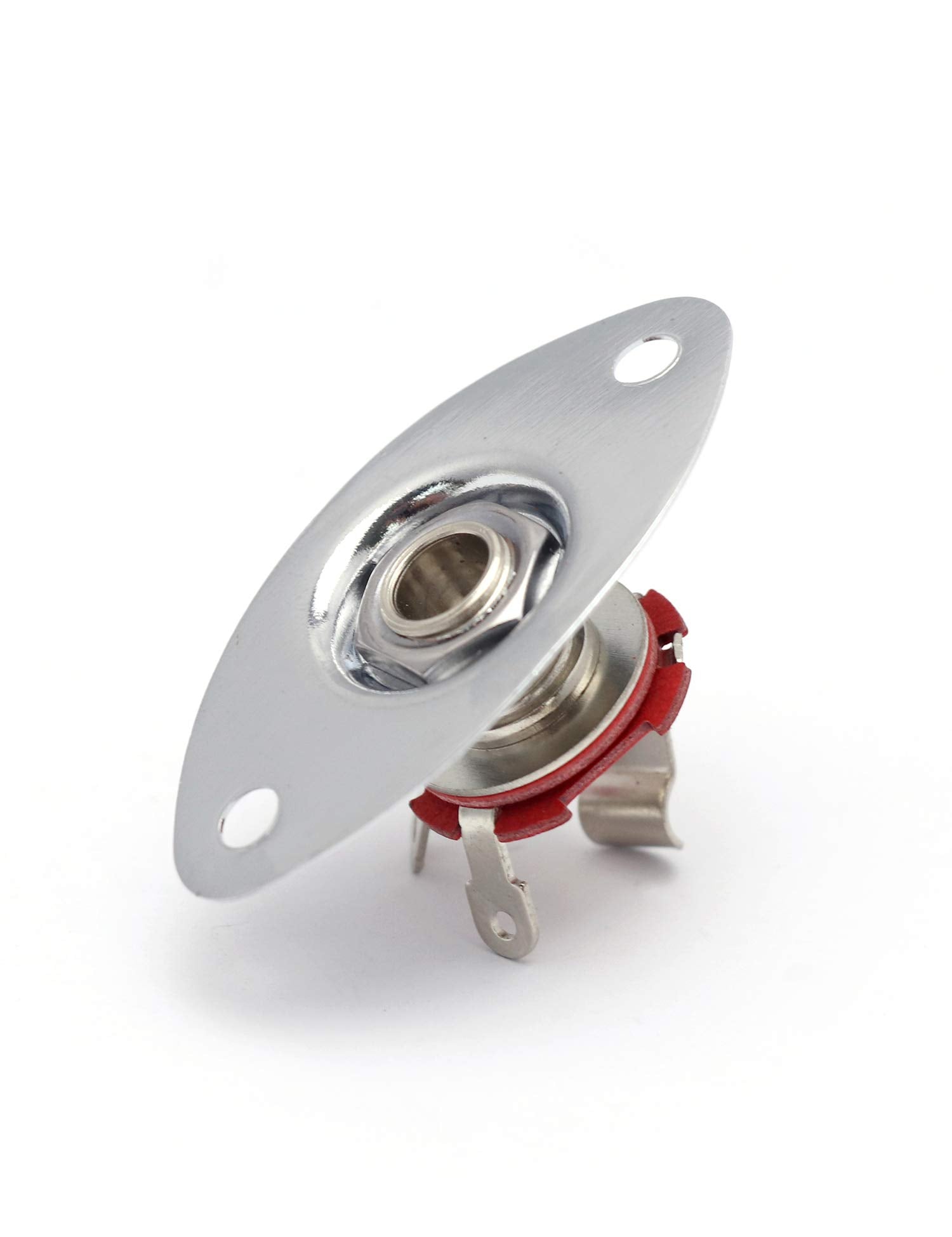 Tele Output Plate Metallor Oval Output Input Jack Plate Socket With Screws For Strat Tele ...