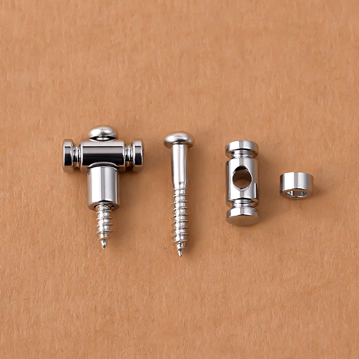 Guyker Guitar Roller String Retainers(Set of 2) - String Guide, Strings Trees Replacement Part for Electric Guitars, SR1 Chrome