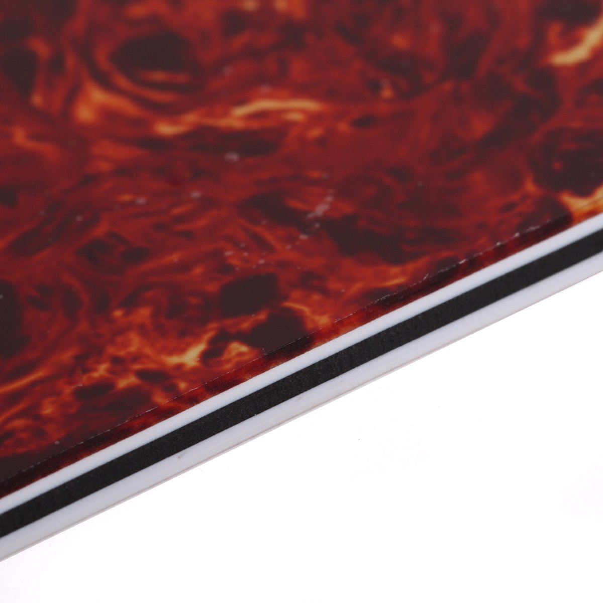 Musiclily Pro 11 Hole Guitar Strat Pickguard HH Humbucker for American/Mexican Fender Standard Stratocaster Modern Style, 4Ply V