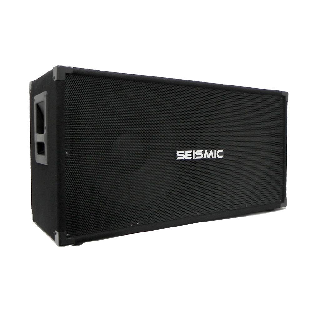 Seismic Audio - 215 Bass Guitar Speaker Cabinet 2x15 PA DJ 600 Watts Dual