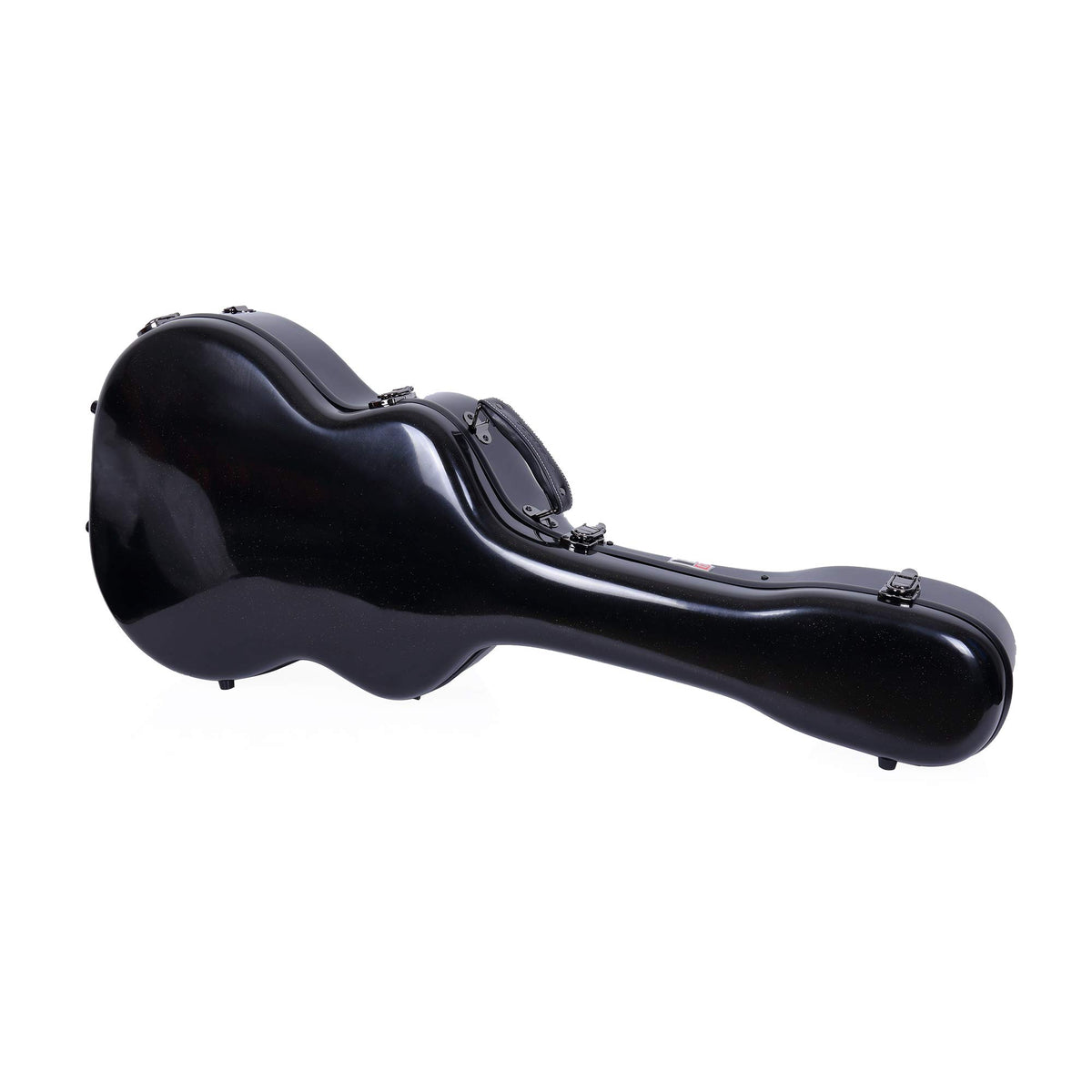 Crossrock Fiberglass Acoustic Guitar Case With Tsa Lock For Martin Grand Performance-Black(Crf2020Gabk)