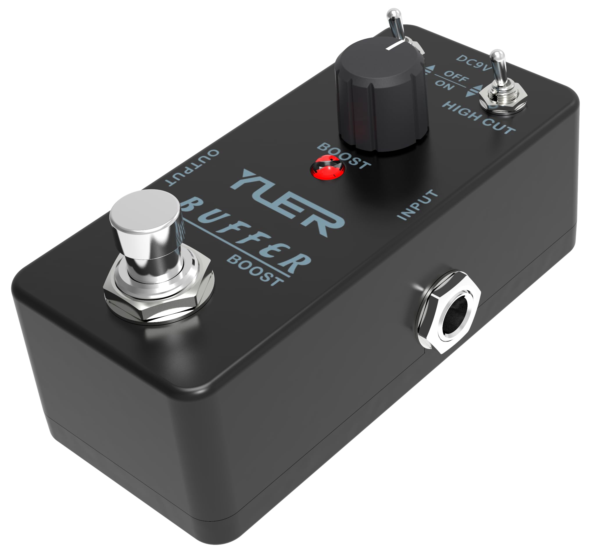 BUFFER BOOST,Guitar Pedal,Electric Guitar Effects Pedal for Guitars and Bass Effect Pedals Mini Single Type DC 9V True Bypass