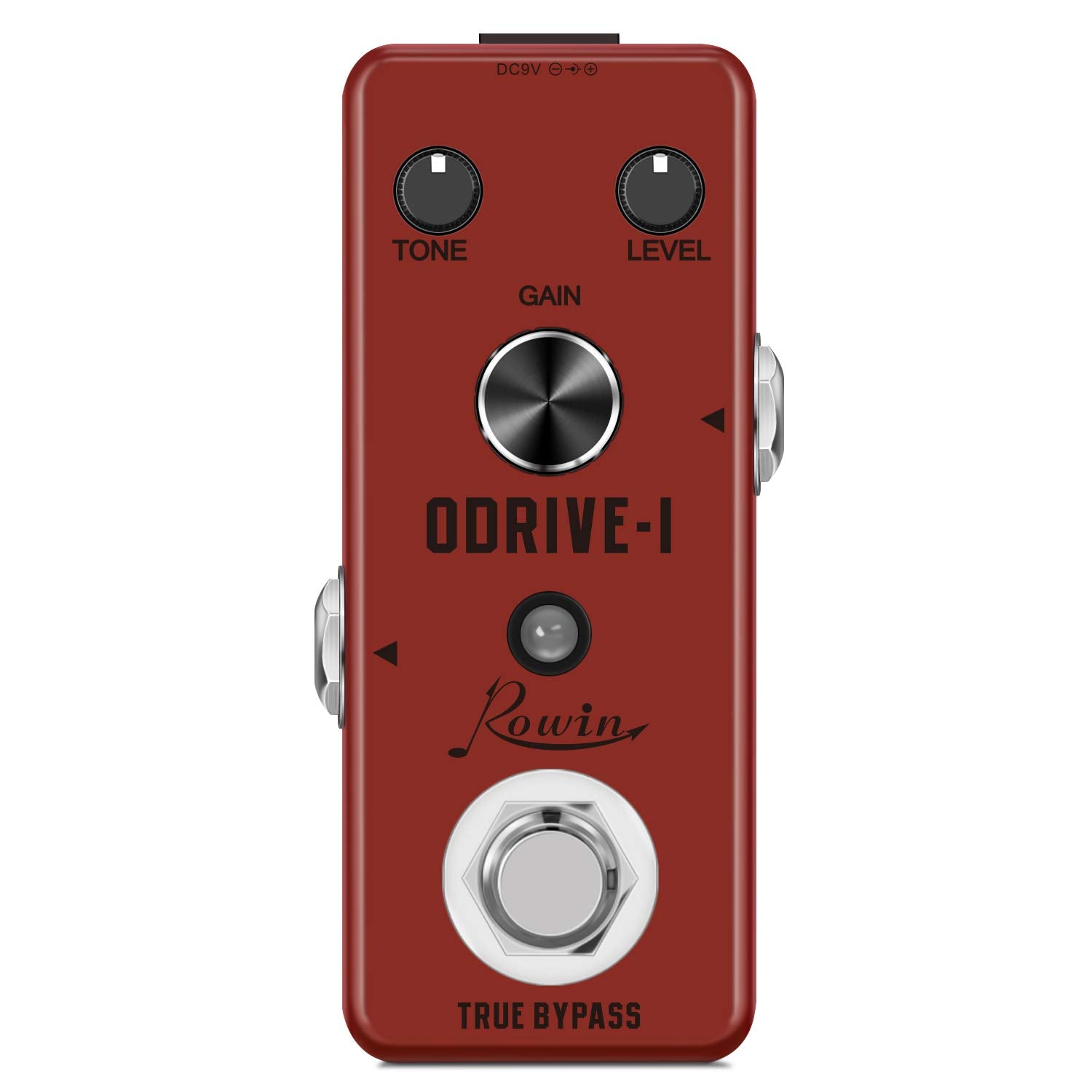 Rowin Overdrive Guitar Effect Pedal Mini Analog Pedal Classic Blues True Bypass Dc 9V Red Lef-302A