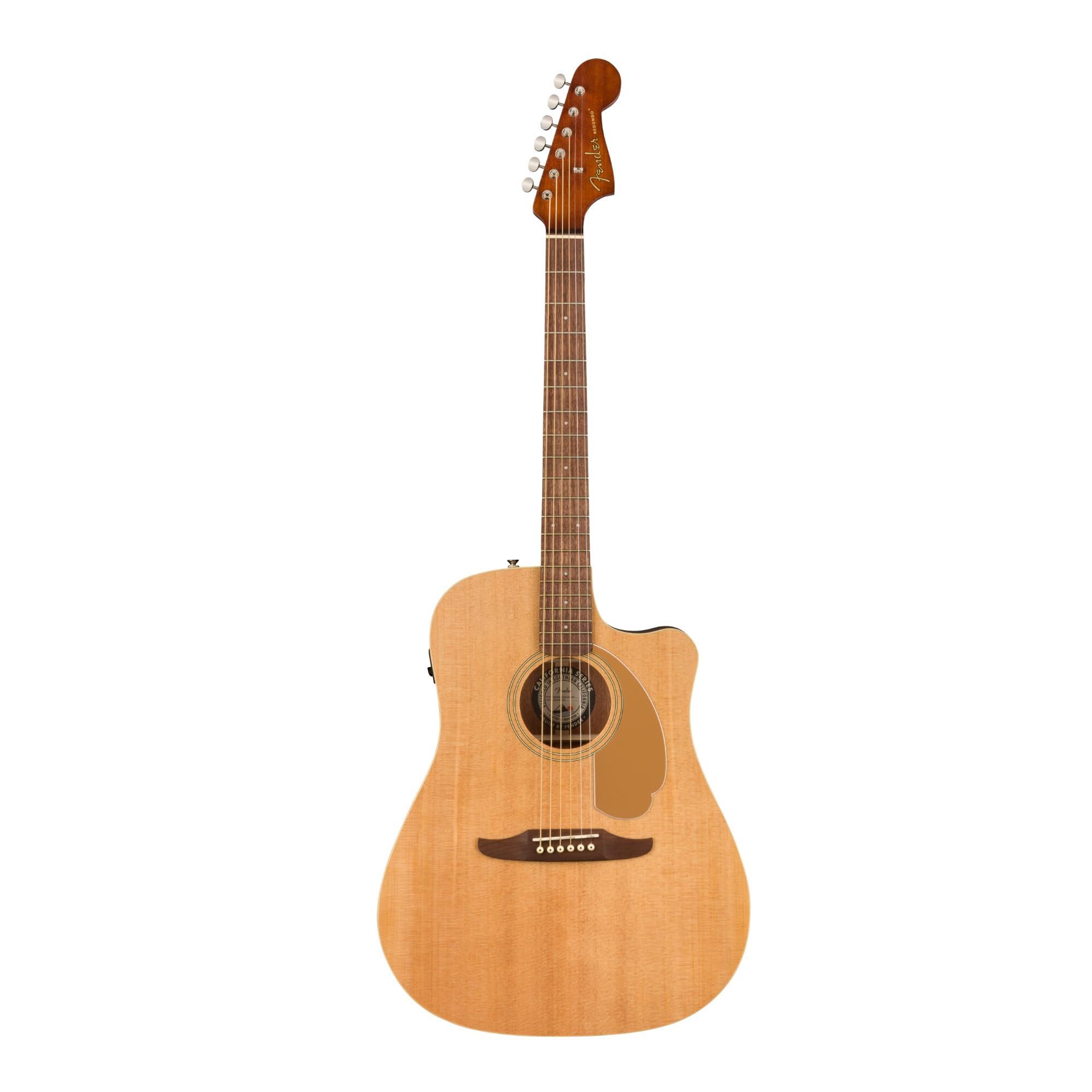 Fender Redondo Player Acoustic Guitar, With 2-Year Warranty, Natural, Walnut Fingerboard