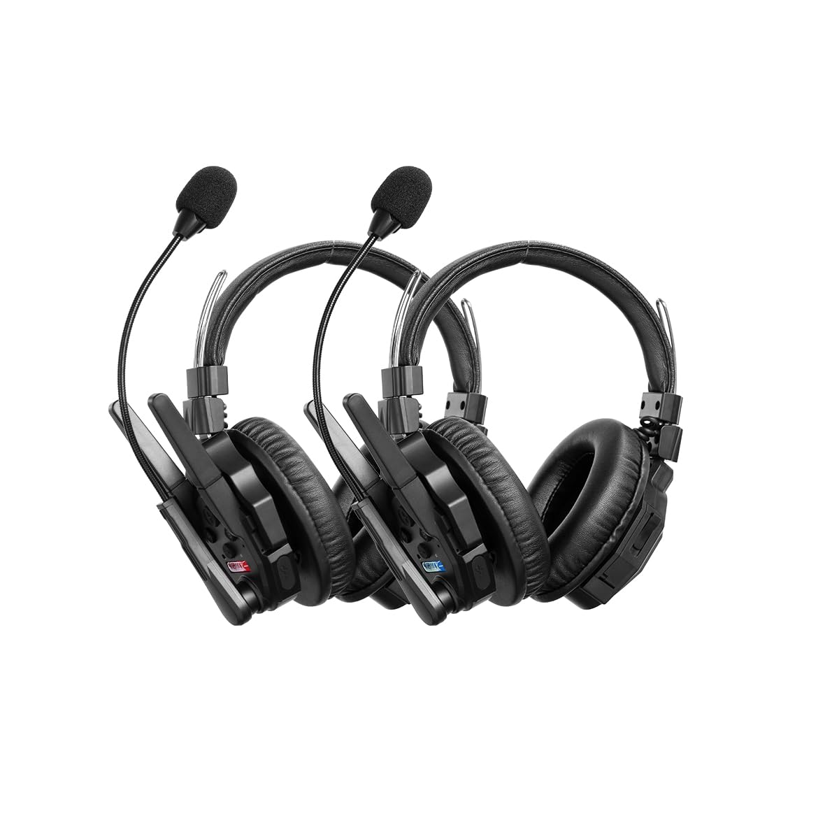 SYNCO Xtalk XMax2 Full-Duplex Wireless Intercom Headset System (2 Headsets), Dual-Ear Noise Isolation, AI Noise Cancellation, Bl