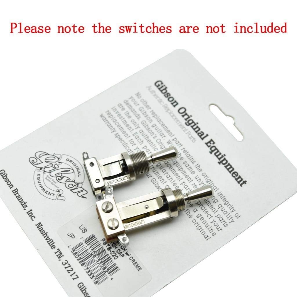 KAISH American Thread SAE 8-32 Metal Guitar 3 Way Toggle Switch Tip Switch Knob Cap for USA Les Paul with Switchcraft Switch Nic