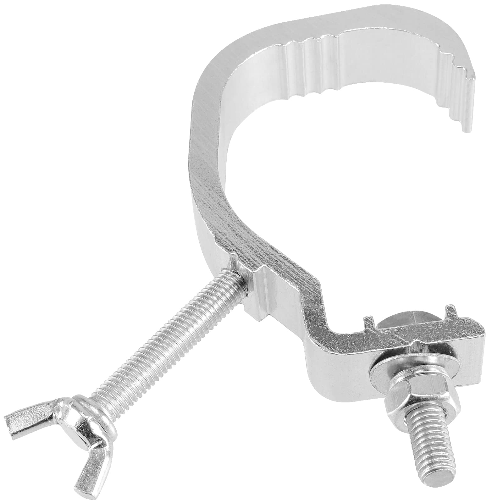 MUKCHAP 10PCS Truss Stage Light Clamp Hook, 1.2-2 Inch Cast Aluminium DJ Light Clamps, Stage Lighting C Clamps Clips for Par Lig