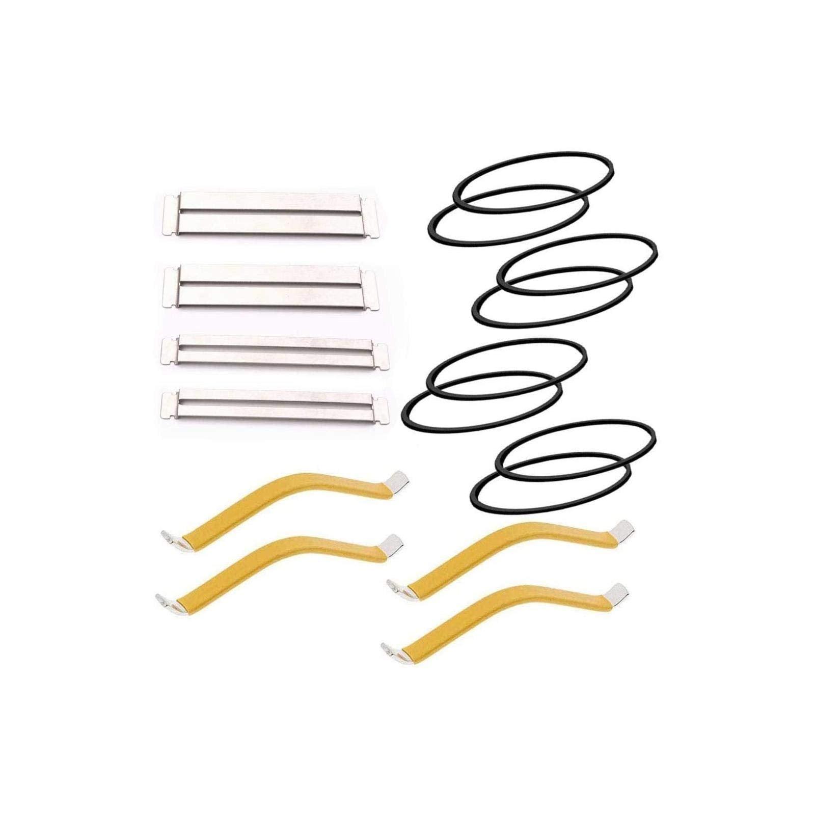 Liyafy Guitar Luthier Tool Kit Metal String Spreaders + Fingerboard Guard With Rubber Band For Guitars Bass Repair Maintenance