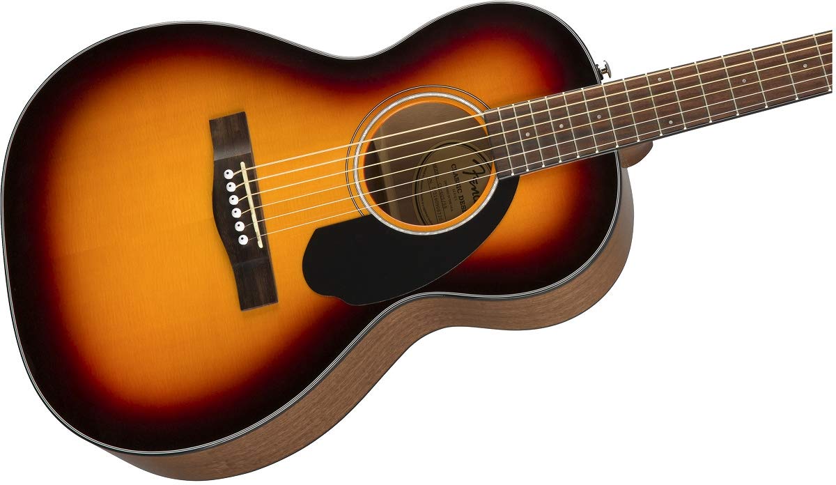 Fender CP-60S Parlor Acoustic Guitar, with 2-Year Warranty, 3-Color Sunburst
