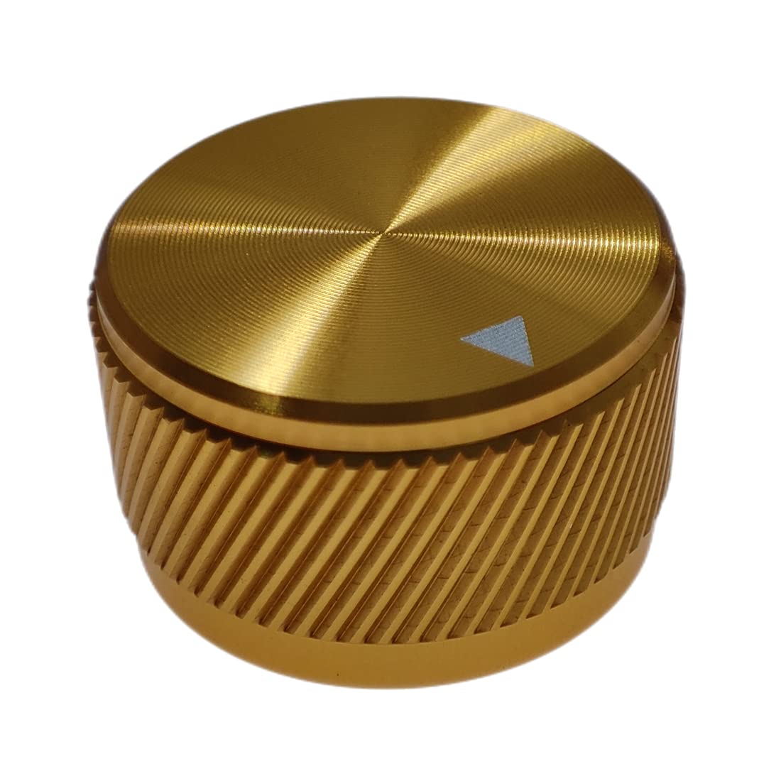 Szliyands 2 Pack Aluminum Rotary Electronic Control Potentiometer Knob ,for 0.23'' Diameter Shaft, 0.98'' Dia, 0.61'' H, Guitar