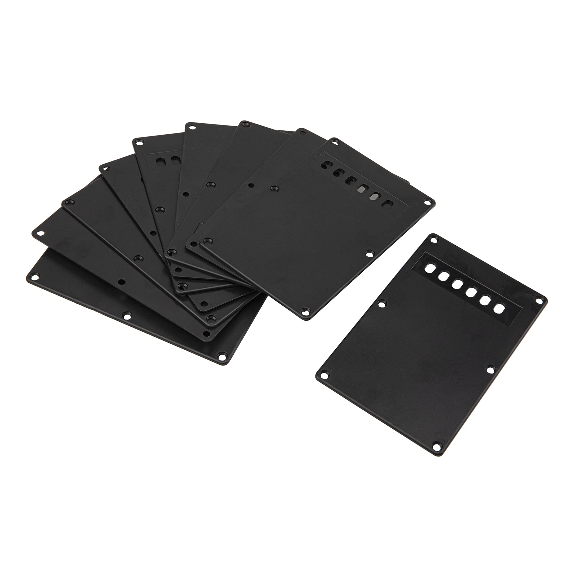10Pcs Yootones 6 Hole Guitar Back Plate Tremolo Cavity Cover Backplate Compatible With Fender Stratocaster St Sq Squier Guitars