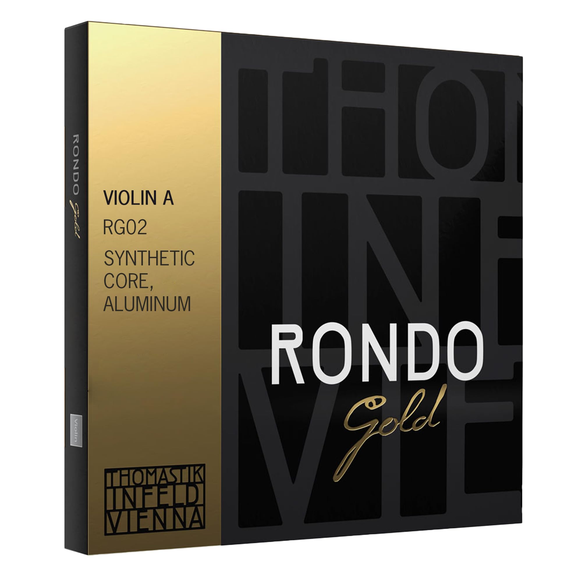 Thomastik-Infeld Rondo Gold RG02 Replacement Violin A String | Aluminum Wound Synthetic Core Violin String for Professionals and