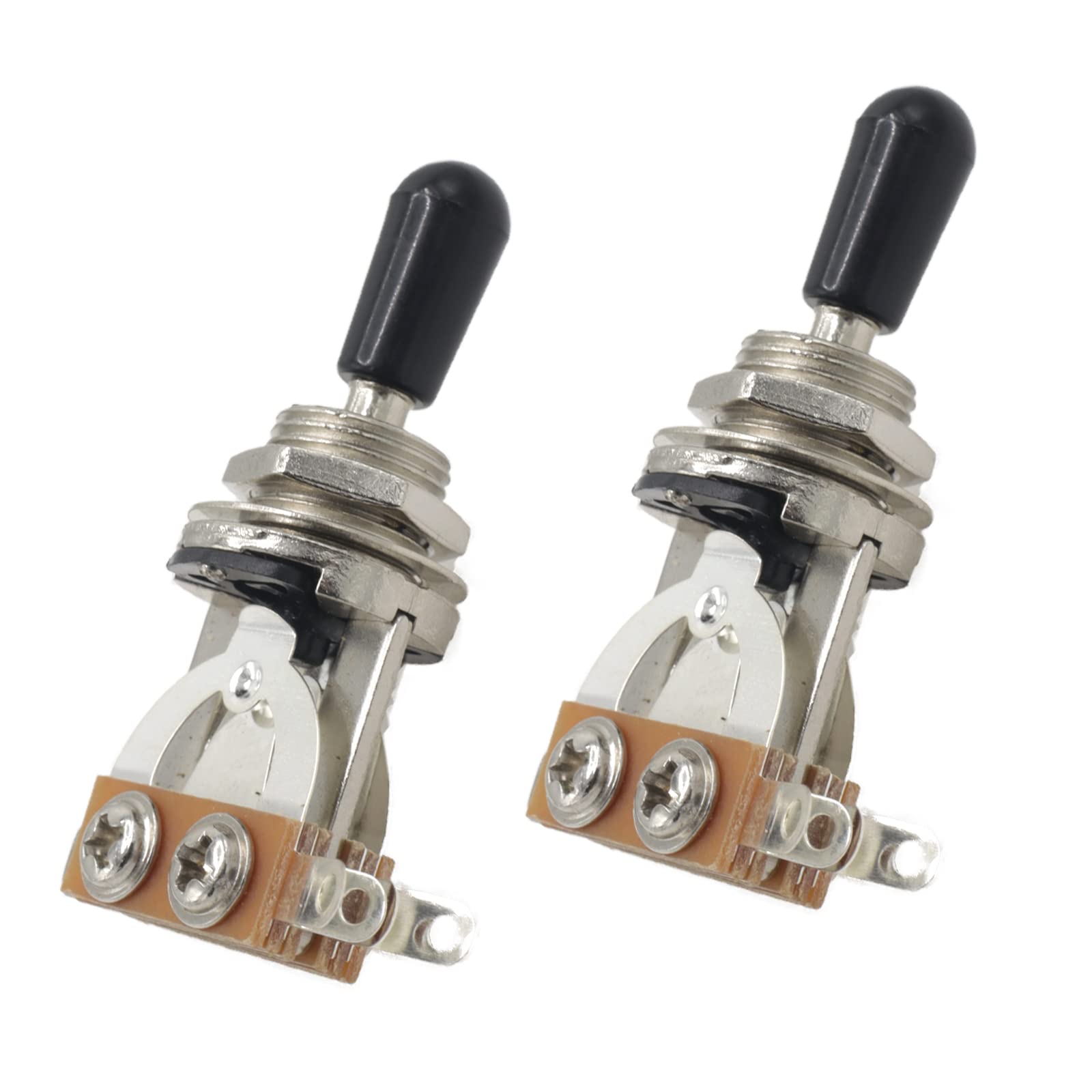 Cheerock Electric Guitar 3-Way Toggle Selector Switch For Les Paul - 2Pcs Pickup Switch, Guitar Accessories