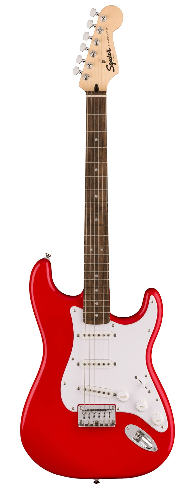 Fender Squier Sonic Stratocaster HT - Torino Red Bundle with Tuner, Strap, Picks, and Austin Bazaar Guitar DVD