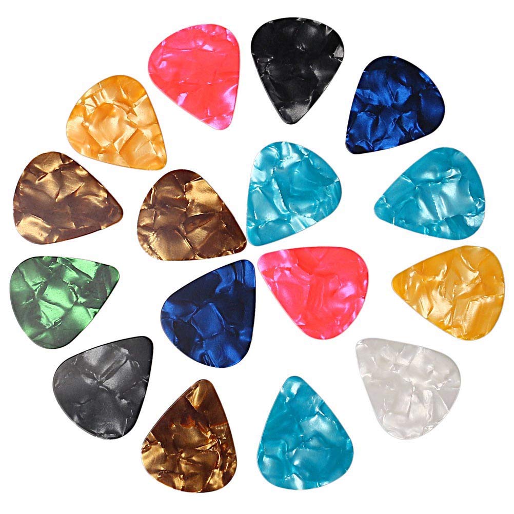 60 Pcs Guitar Picks, 3 Different Thickness Abstract Art Colorful Celluloid Guitar Pick Plectrums For Bass, Electric, Acoustic Gu