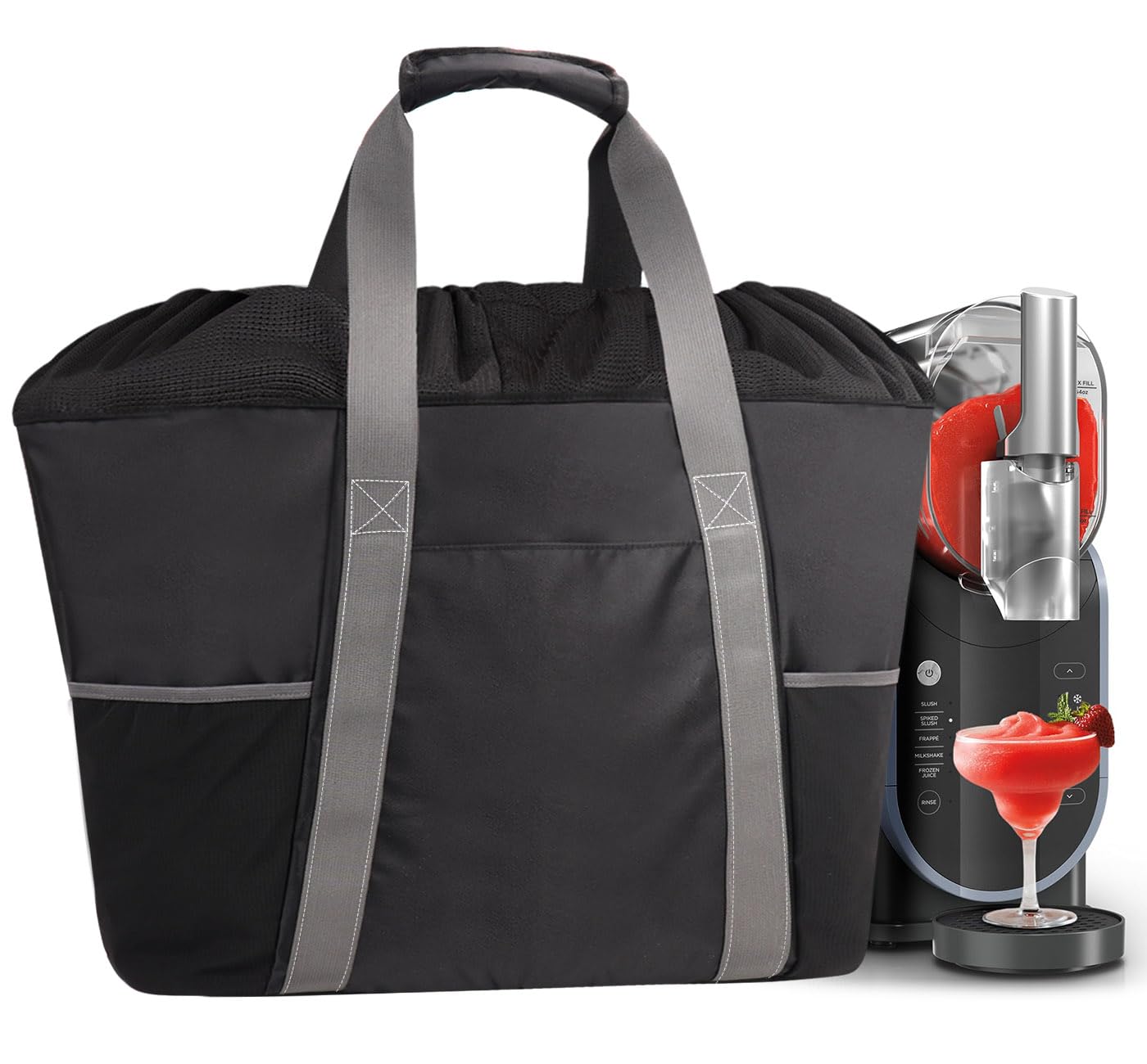 WAITWIND Ninja Slushie Machine Carrying Bag,For FS300 Series & FS299, Ninja Slushie Carrying Case, Travel Tote with Top Drawstri