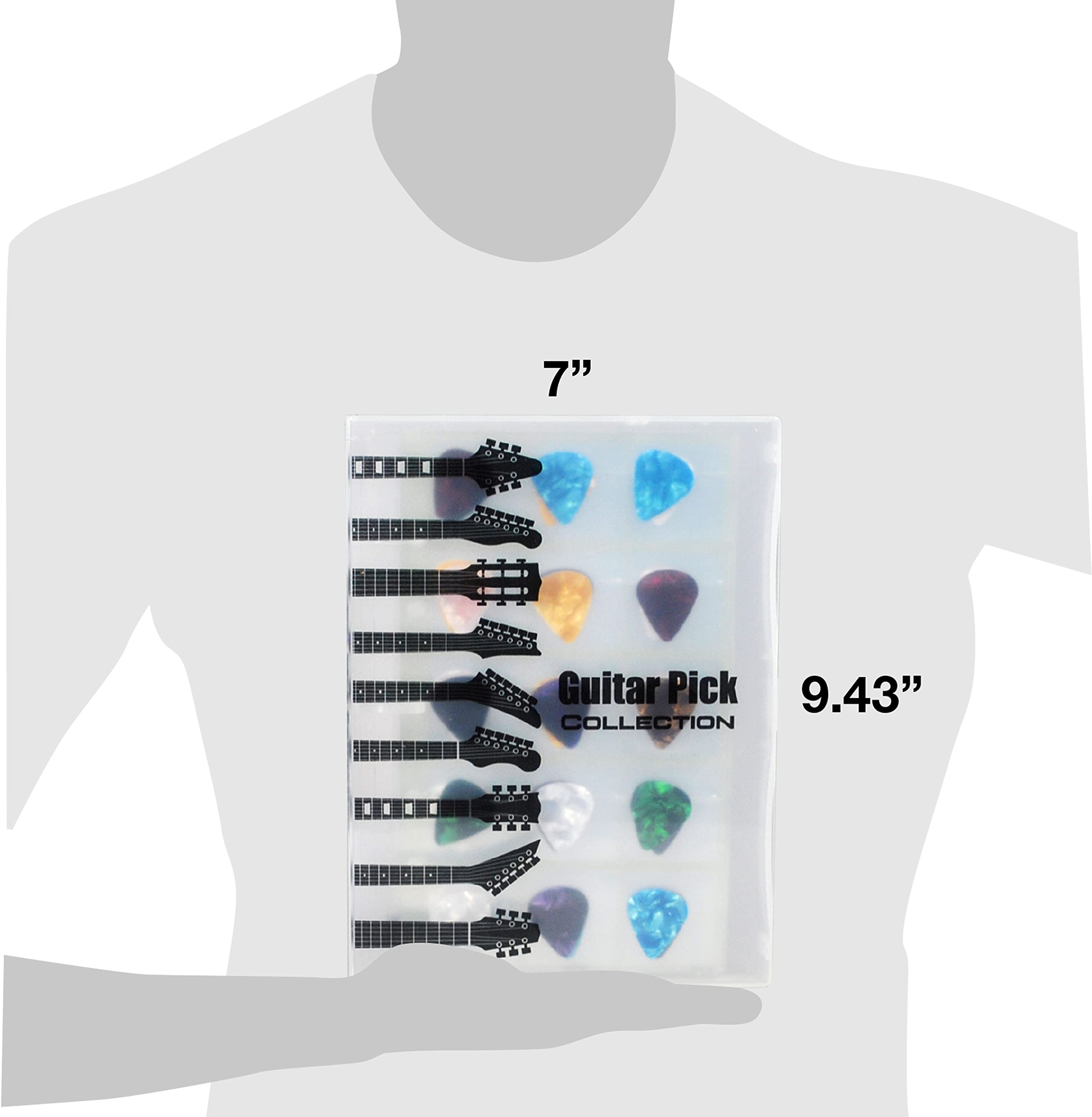 UniKeep Guitar Pick Collection Kit - Holds Up To 225 Picks