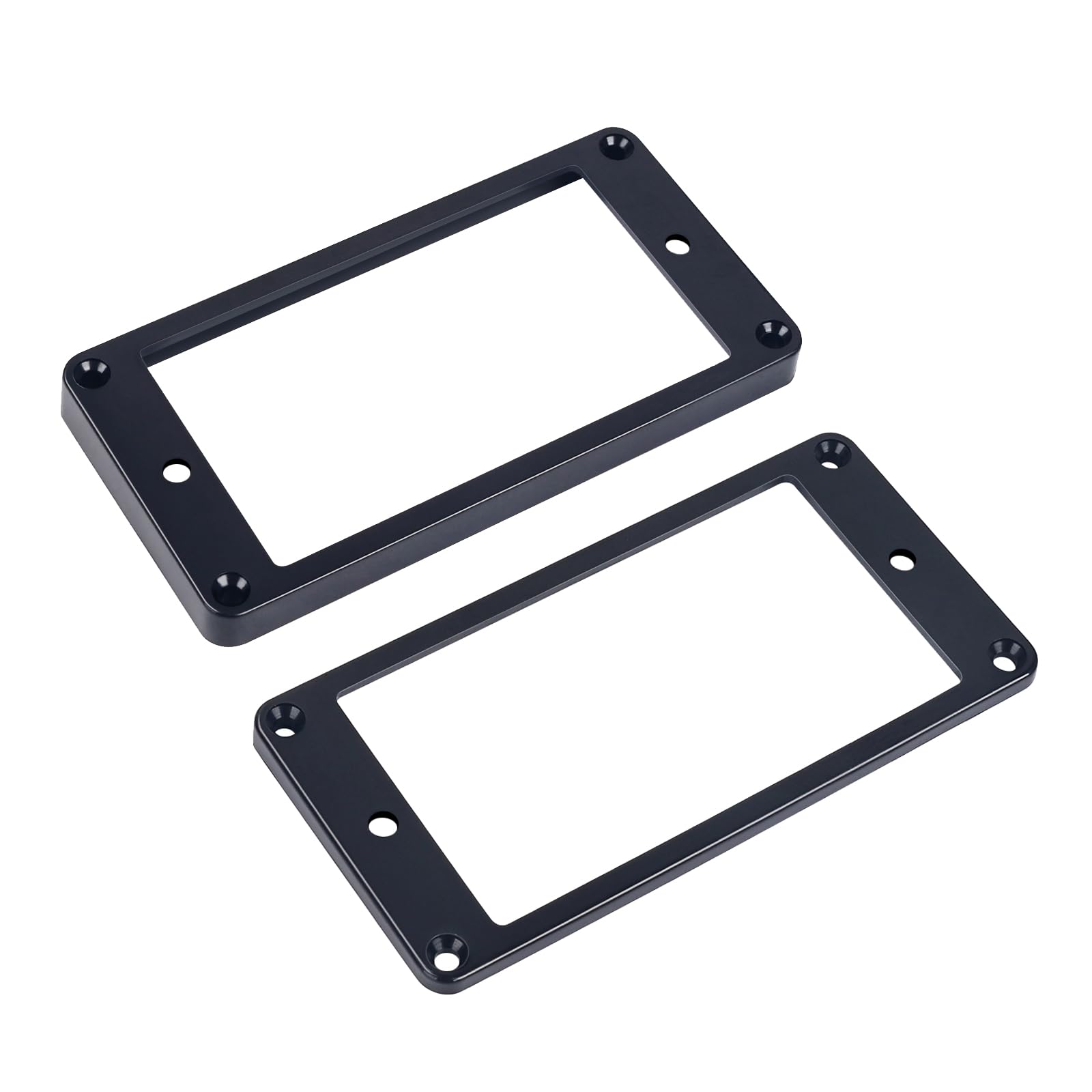 Banworks Humbucker Rings Plastic Slanted Top Flat Bottom Humbucker Pickup Covers 3x4.3mm + 7x8.5mm Guitar Pickup Frame for Epiph