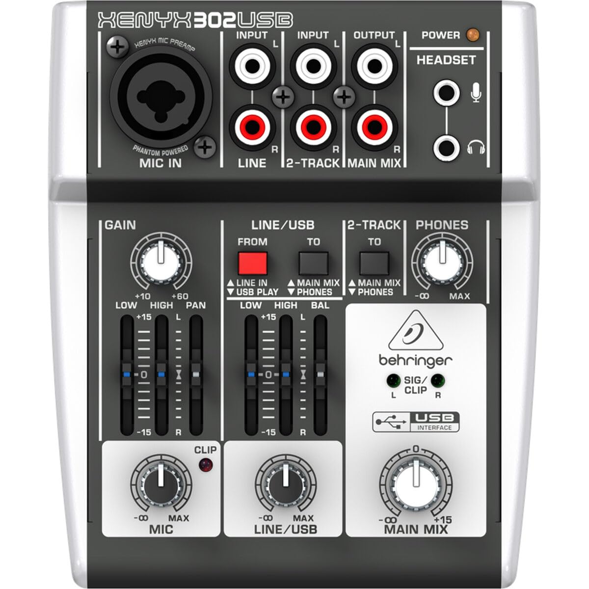 Xenyx 302USB Mixer with USB