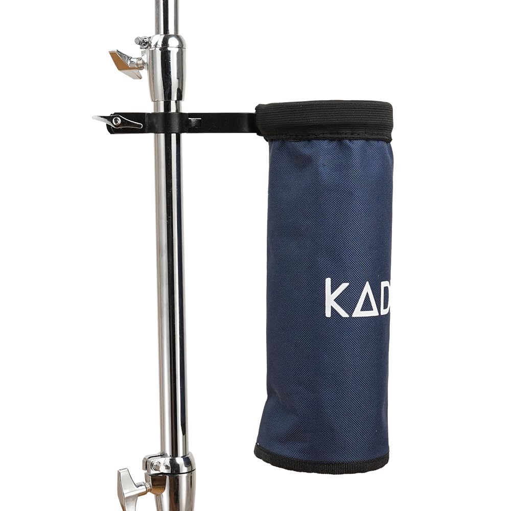 Kadence Dstk-Bktblu Jamming Series Drumstick Holder Bucket | Collapsible, Heavy-Duty Polyester Pouch | Open-Top Design With Stan