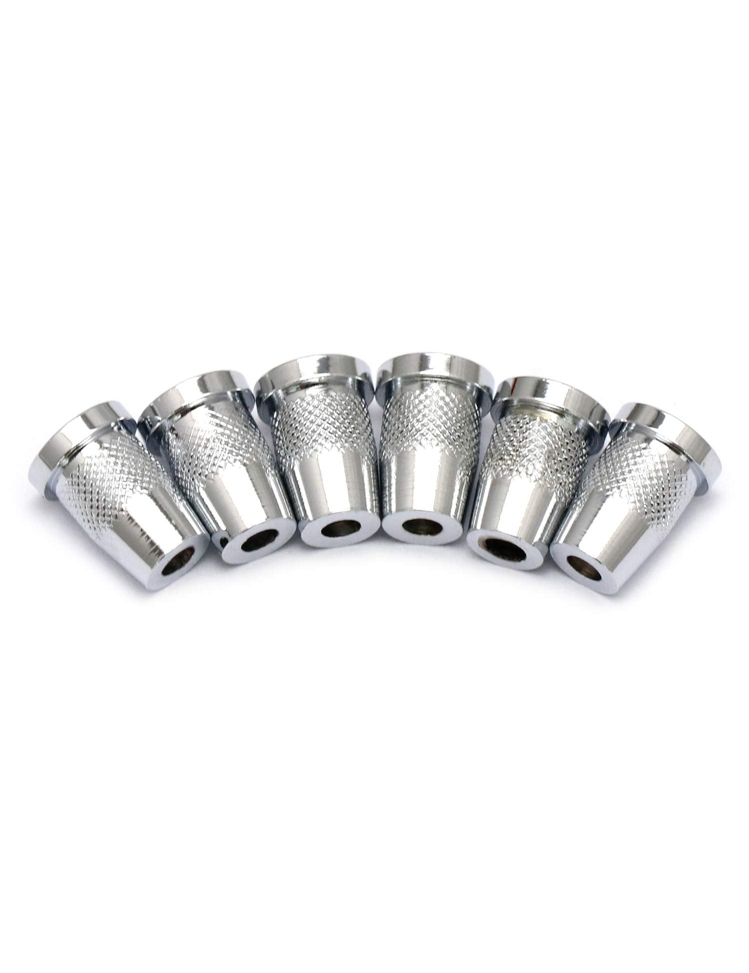 Metallor Guitar String Mounting Ferrules Through Body Mounts String Caps for Tele Strat Style Electric Guitar Parts Replacement 