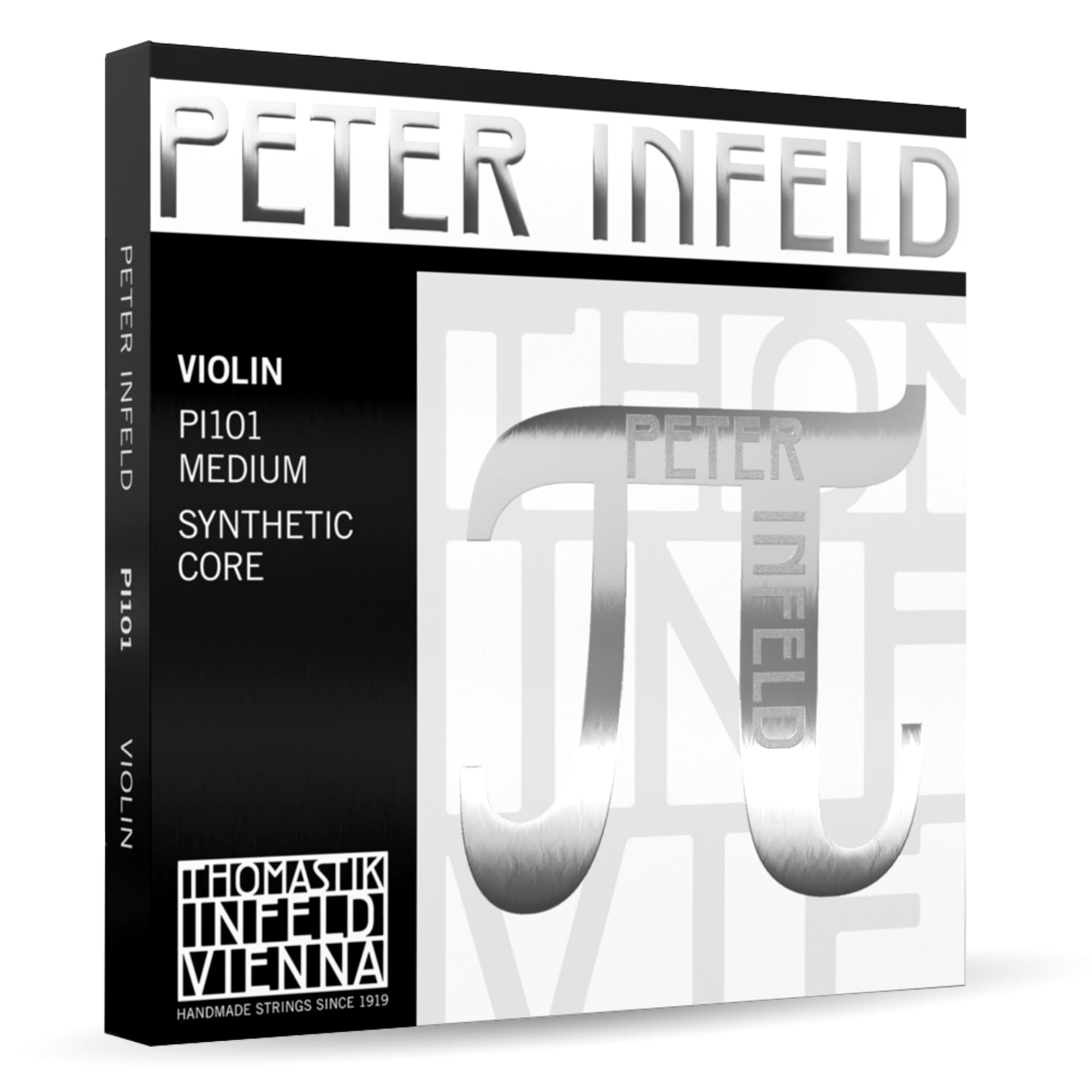 Thomastik-Infeld Peter Infeld Violin Strings 4/4 Full Set with Platinum E - Synthetic Core 4/4 Violin Strings Including Platinum