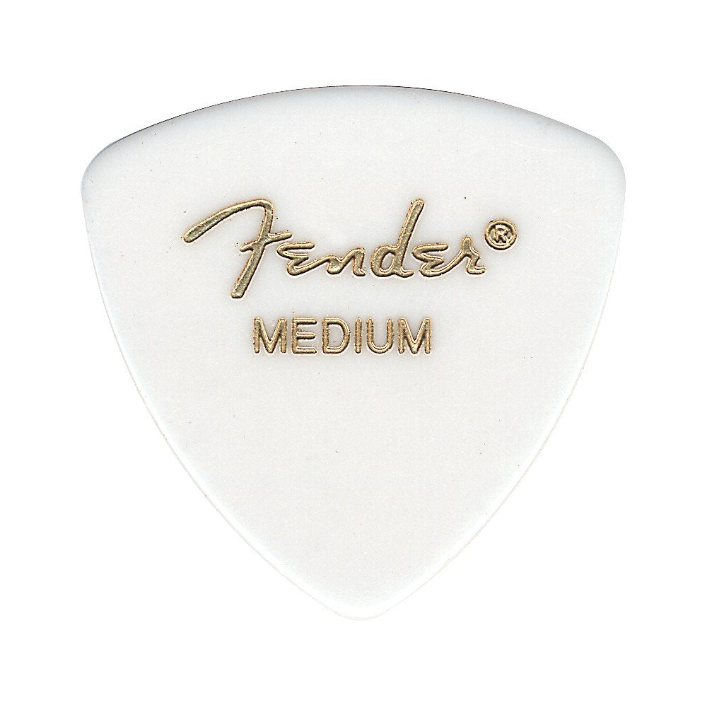 Fender Classic Celluloid Guitar Picks 346 Shape, White, Thin, 12-Pack
