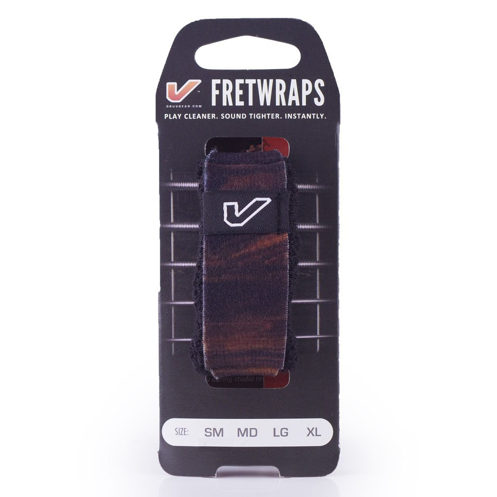 Gruv Gear Fretwraps Wood 'Walnut' String Muter 1-Pack (Small) (Fw-1Pk-Med-Sm)