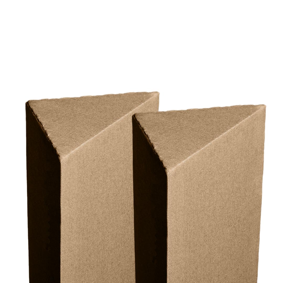 Timber Acoustics Tri Bass Traps 1X4X9, Rockwool Acoustic Room Treatment, Nrc = 0.90 [Set Of 2] (Beige)