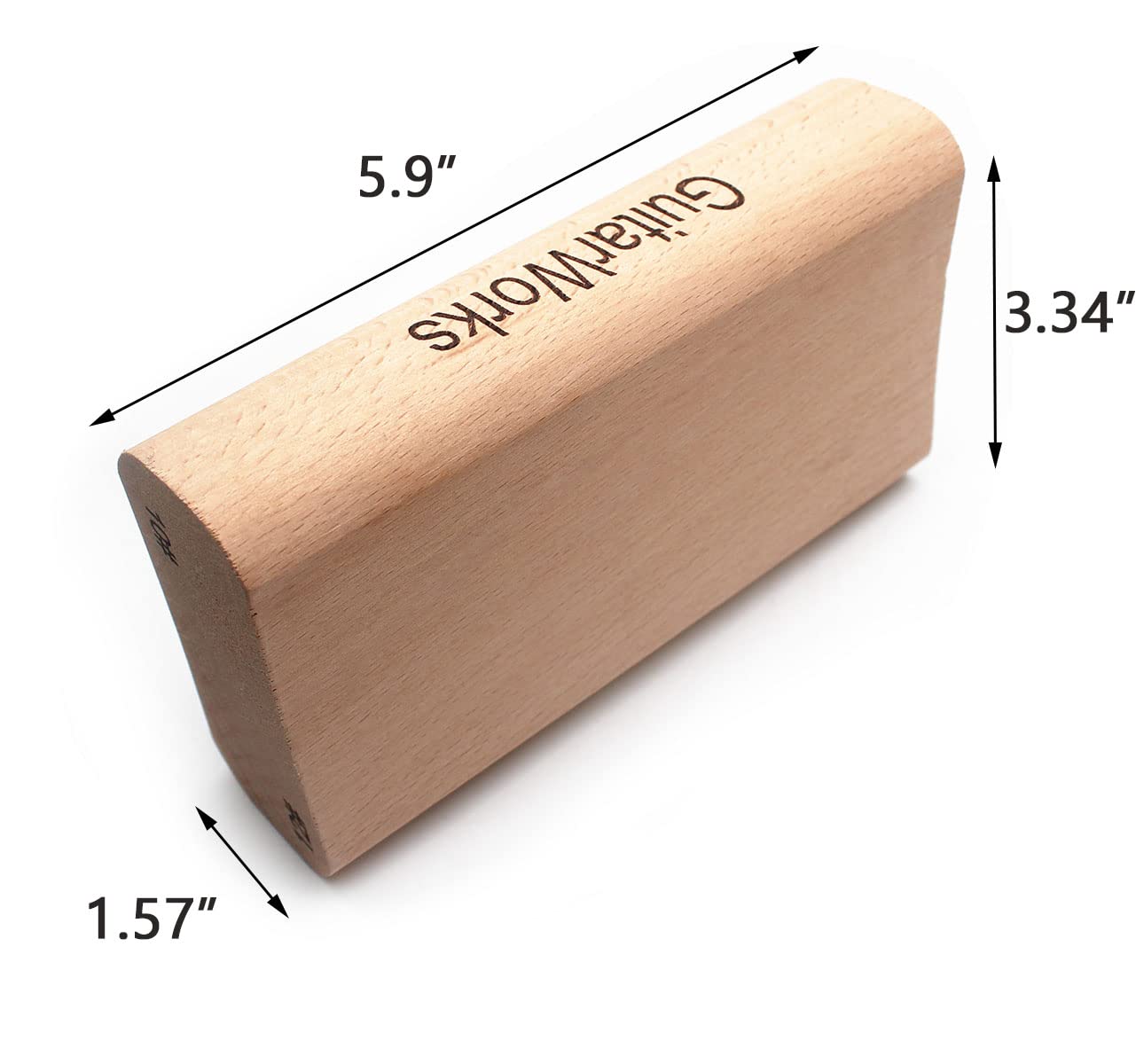 TUOREN 2-Way Fingerboard Radius Sanding Blocks for Guitar Bass Fret Leveling Luthier Tools (7.25''/ 9.5'' Radius)