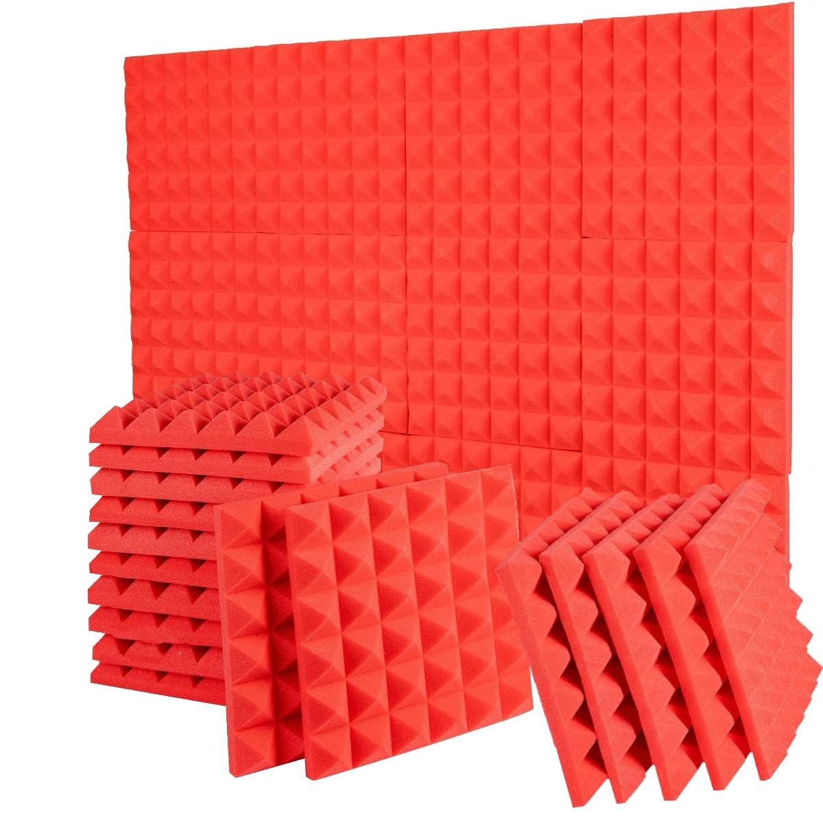 Device Of Urban Infotech 12 X 12 2 Acoustic Foams High Density Pyramid Acoustic Panels Soundproofing Foam For Wall Echo Reductio