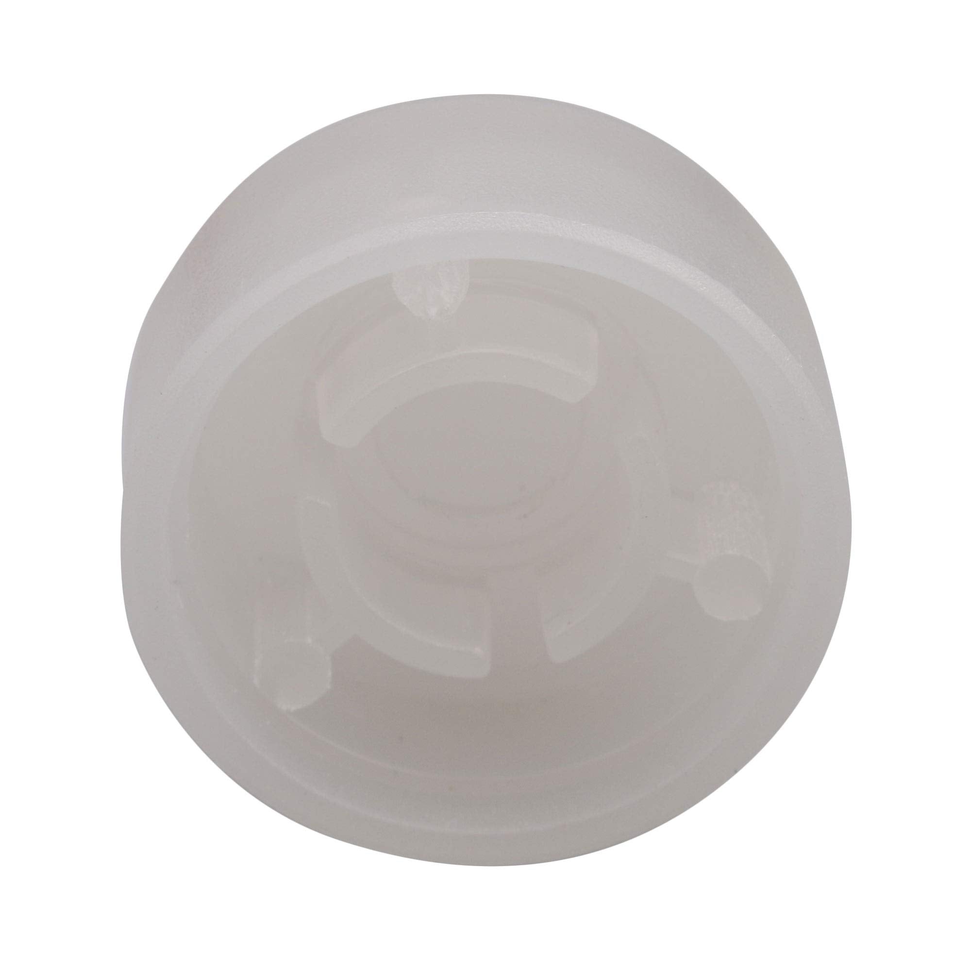Plastic Guitar Stomp Knob Pedal Knobs Cap Transparent White Pack of 10