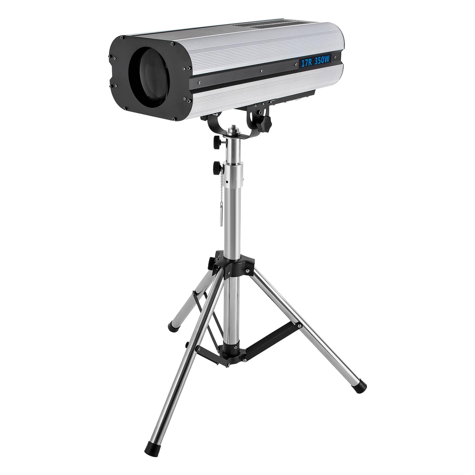 350W Stage Spotlight With Tripod Bracket, Manual Control Follow Spot Light, Adjustable Aperture & Multicolor Dj Wash Light For P