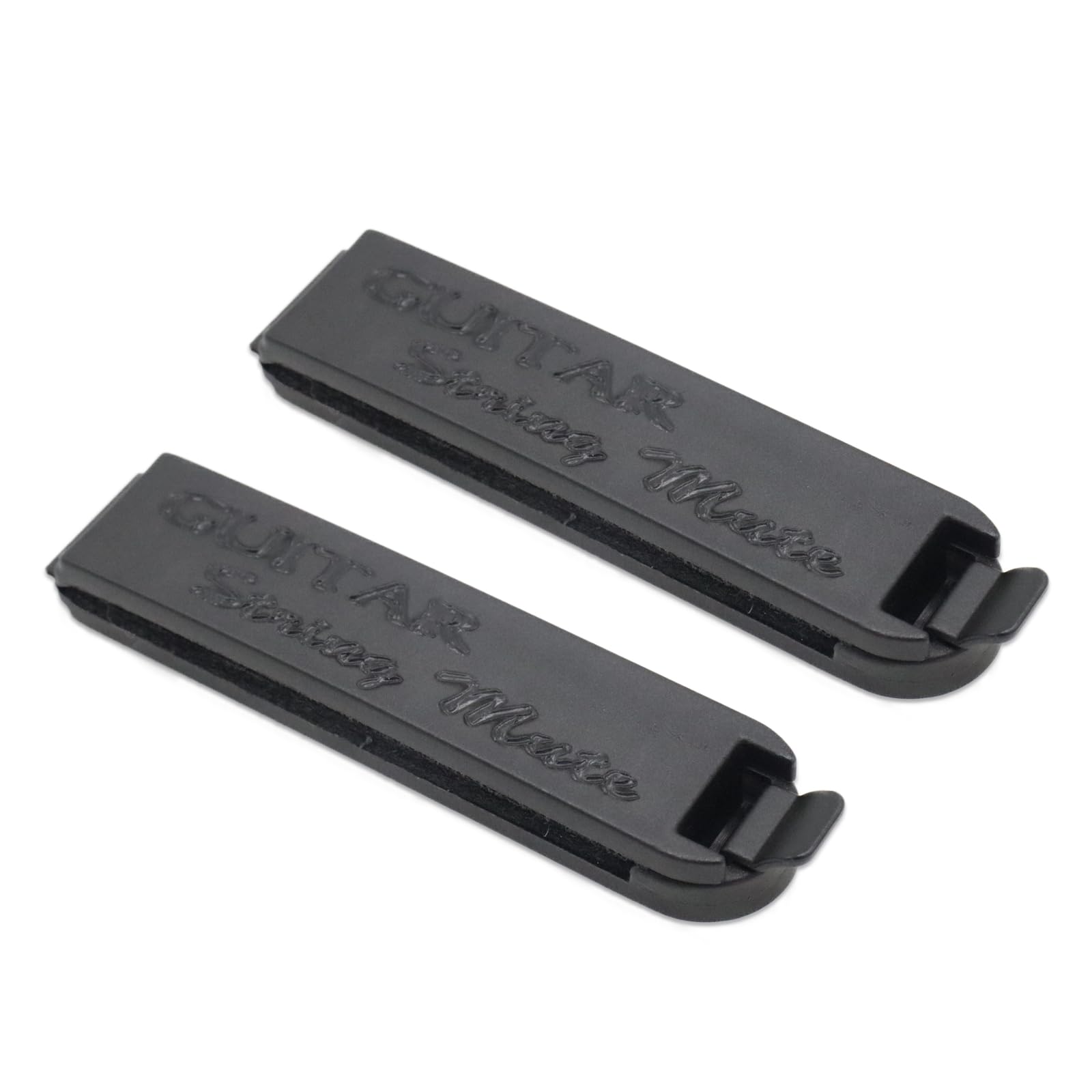 Cheerock Pack Of 2 Guitar Bass String Mute Clamp With Cushioning Felt, Noise Reducer Silencer Dampener, Ideal Practice Tool For