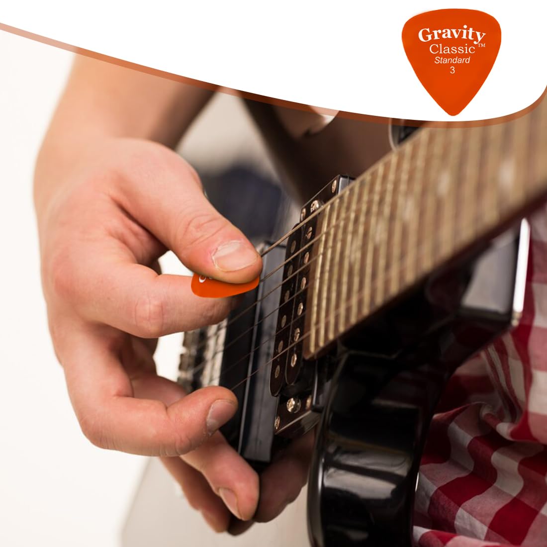 Gravity Picks Classic Guitar Pick - 3.0mm Orange - Polished